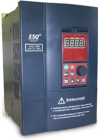 Многофункциональный частотный преобразователь ESQ-1000-4T0185G-4T0220P для управления двигателями вентиляторов, насосов, компрессоров. 