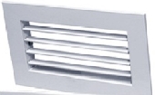 Вентиляционная решетка алюминиевая АМР однорядная с клапаном регулирования расхода воздуха 