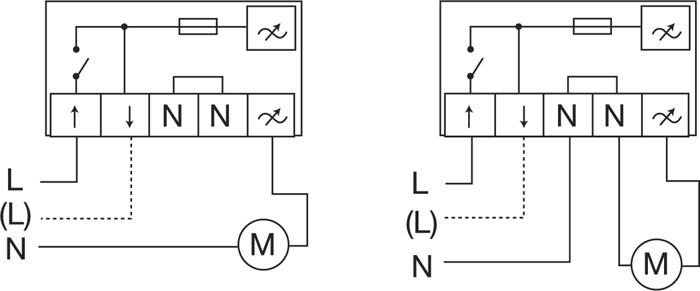 Электрическая схема подключенния тиристорного регулятора REE-1